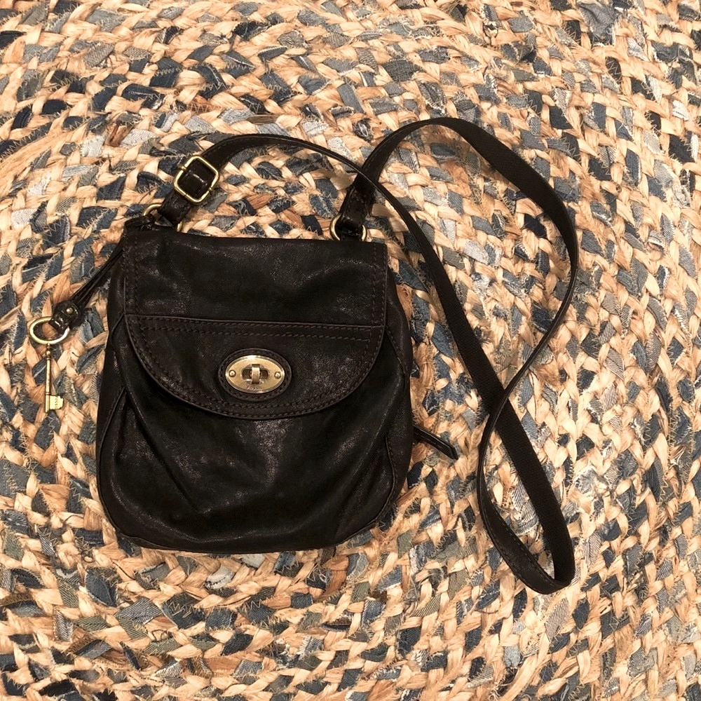 Fossil Leather Crossbody Bag